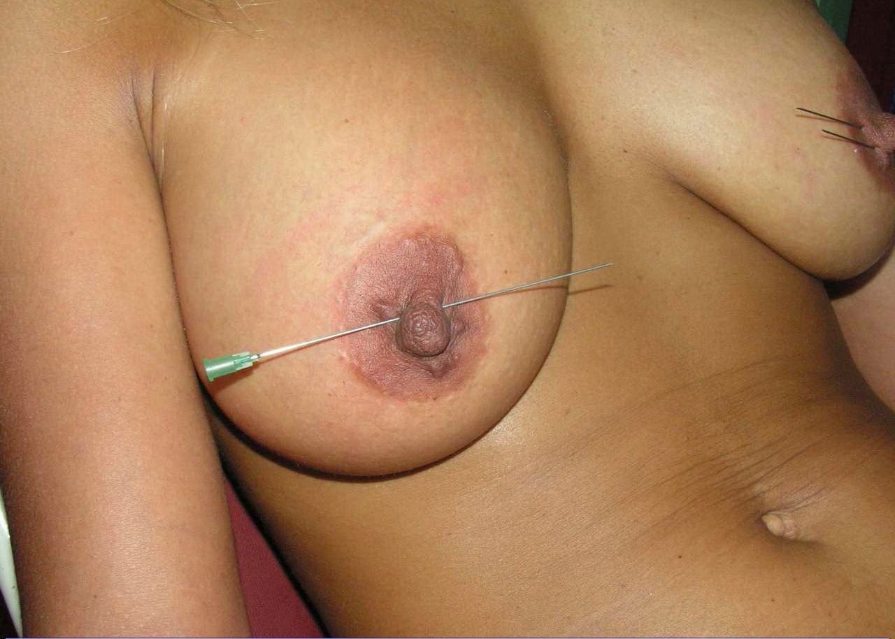 needles self torture nipples