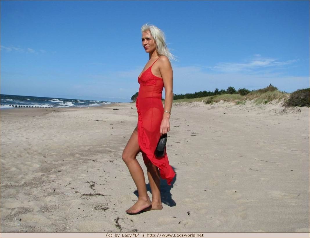 Sex at the Beach with German Blonde